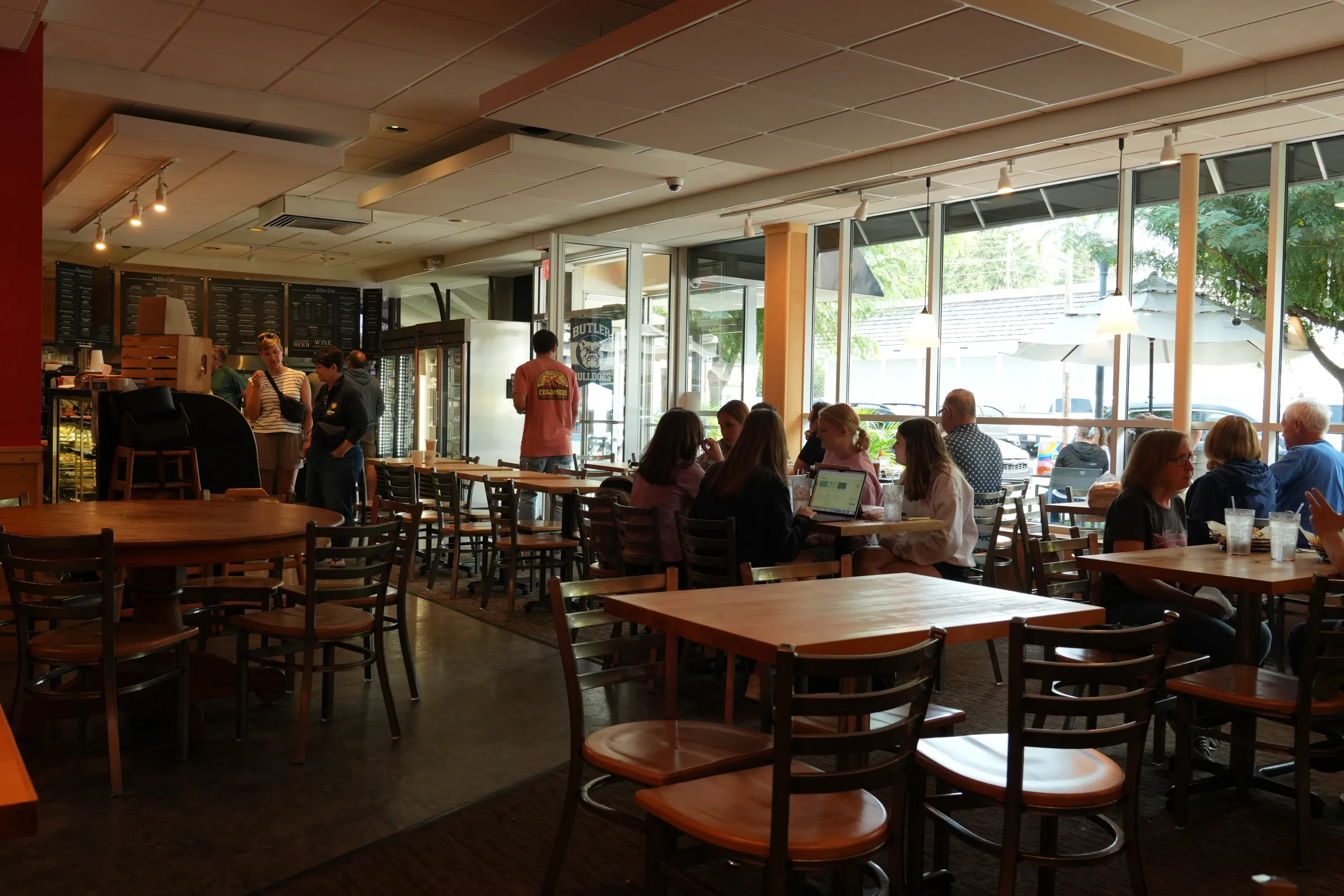 Inside the restaurant