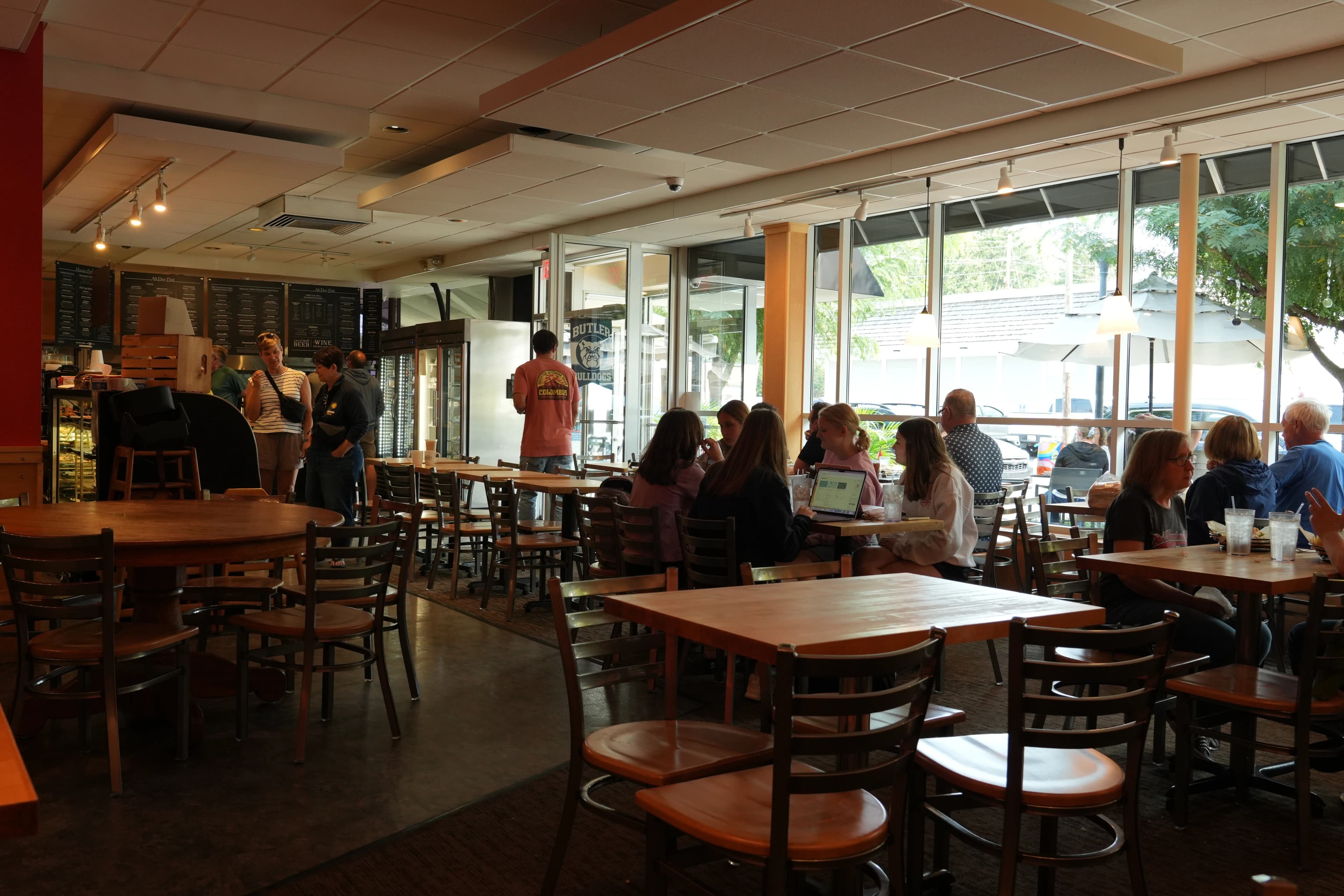 Inside the restaurant